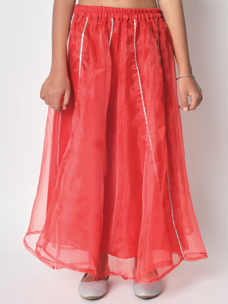 Organza Embellished Kalidaar Skirt