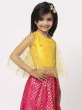 Net Sequins Embroidered Cape Top