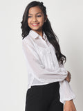 Georgette Foil Printed Sheer Shirt