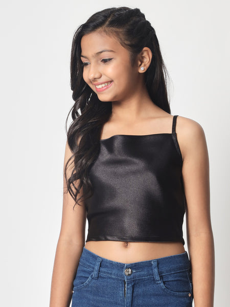 Satin Solid Spaghetti Top