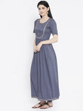 Viscose Sequin Embroidered Maxi Kurta