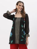Georgette Hand-Painted Embellished Kurti