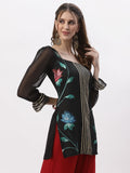 Georgette Hand-Painted Embellished Kurti