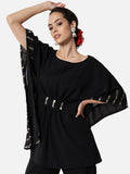 Georgette Sequin Embroidered Kaftan