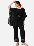 Georgette Sequin Embroidered Kaftan