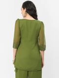 Georgette Sequin Embroidered Kurti
