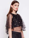 Net Sequins Embroidered Readymade blouse