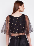 Net Sequins Embroidered Readymade blouse