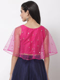 Net Sequins Embroidered Readymade blouse