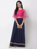 Net Sequins Embroidered Readymade blouse