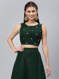 Net Sequin Embroidered Readymade blouse