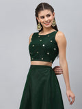 Net Sequin Embroidered Readymade blouse