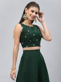 Net Sequin Embroidered Readymade blouse