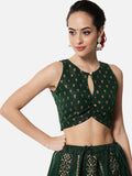 Dupion Block Printed Readymade blouse