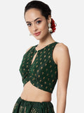 Dupion Block Printed Readymade blouse