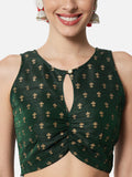 Dupion Block Printed Readymade blouse