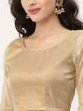 Silk Tissue Sheer Sleeves Readymade blouse