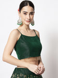 Dupion Embellished Spaghetti Readymade blouse
