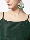 Dupion Embellished Spaghetti Readymade blouse