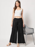 Cotton Box Pleated Solid Trouser