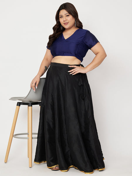 Plus Size Silk Blend Stretchable Blouse