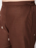 Plus Size Cotton Block Printed Placement Trouser