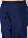 Plus Size Cotton Solid Dhoti