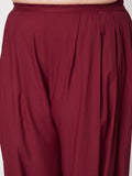 Plus Size Viscose Solid Cowl Salwar