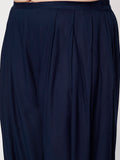 Plus Size Viscose Solid Cowl Salwar