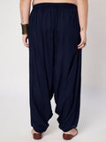 Plus Size Viscose Solid Cowl Salwar