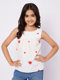 Cotton Block Printed A-line Top