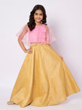 Net Gota Embroidered Cape Top
