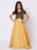 Brocade Front Open Koti Top