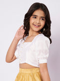 Silk Blend Button Down Top