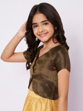 Brocade Front Open Koti Top