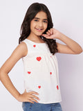 Cotton Block Printed A-line Top