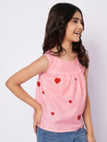 Cotton Block Printed A-line Top