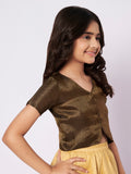 Brocade Front Open Koti Top