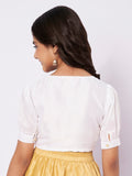Silk Blend Button Down Top