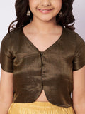 Brocade Front Open Koti Top