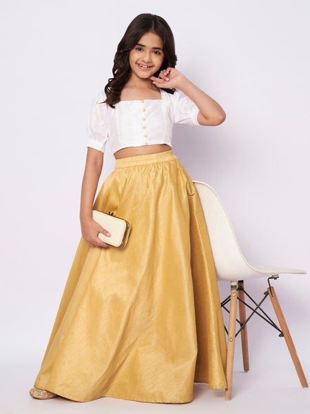 Silk Blend Button Down Top