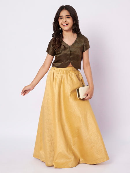 Brocade Front Open Koti Top