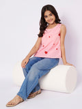 Cotton Block Printed A-line Top