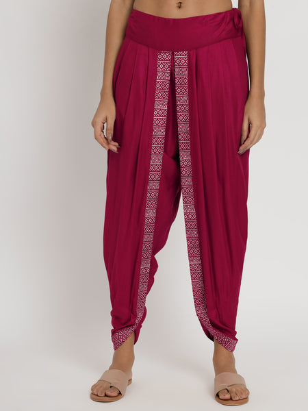 Viscose Hand Block Printed Dhoti