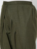 Plus Size Cotton Solid Dhoti