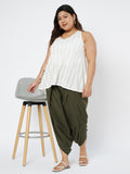 Plus Size Cotton Solid Dhoti