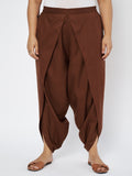Plus Size Cotton Solid Dhoti