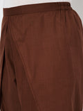 Plus Size Cotton Solid Dhoti
