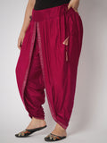 Plus Size Viscose Hand Block Printed Dhoti