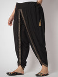 Plus Size Viscose Hand Block Printed Dhoti